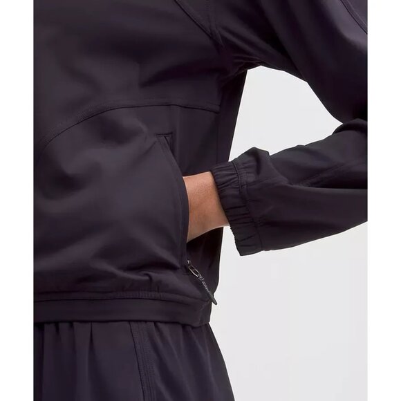 Lululemon Sleek Full-Zip Jacket XL Nightmoth Lightweight Activewear With Pockets - Picture 2 of 3